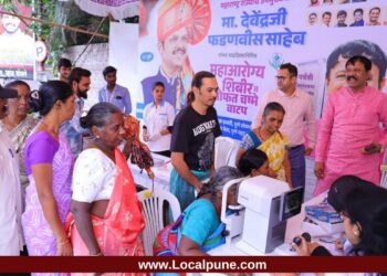 पर्वतीत महाआरोग्य शिबिराला उस्फुर्त प्रतिसाद; तपासणी करून घेण्यासाठी भर पावसातही नागरिकांची गर्दी