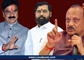 Vijay Shivtare And Eknath Shinde And Ajit Pawar
