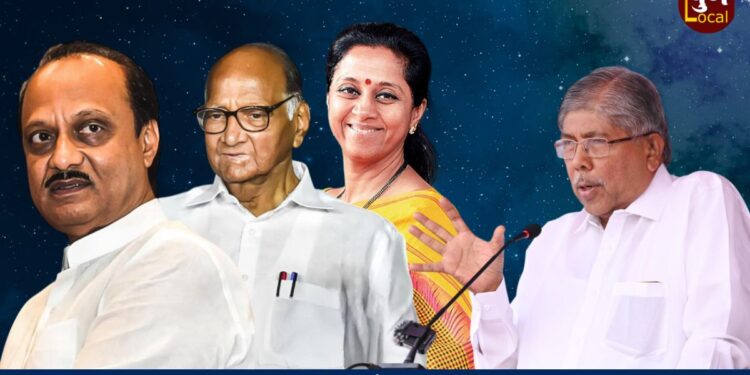राष्ट्रवादीच्या एकत्रिकरणाच्या चर्चेत चंद्रकांत पाटलांची उडी; म्हणाले, ‘अजितदादा, शरद पवार, सुप्रिया सुळे हेच…’