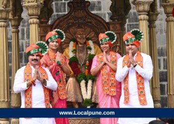 प्रचाराचा शंखनाद अन् नागरिकांचा उस्फुर्त प्रतिसाद, प्रभाग ९ मध्ये भाजपची भव्य पदयात्रा