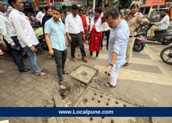 पावसाळी जलवाहिन्यांची पाहणी, अपूर्ण सफाई तातडीने पूर्ण करण्याच्या प्रभाग समिती अध्यक्ष राघवेंद्र बाप्पु मानकर यांच्या सूचना